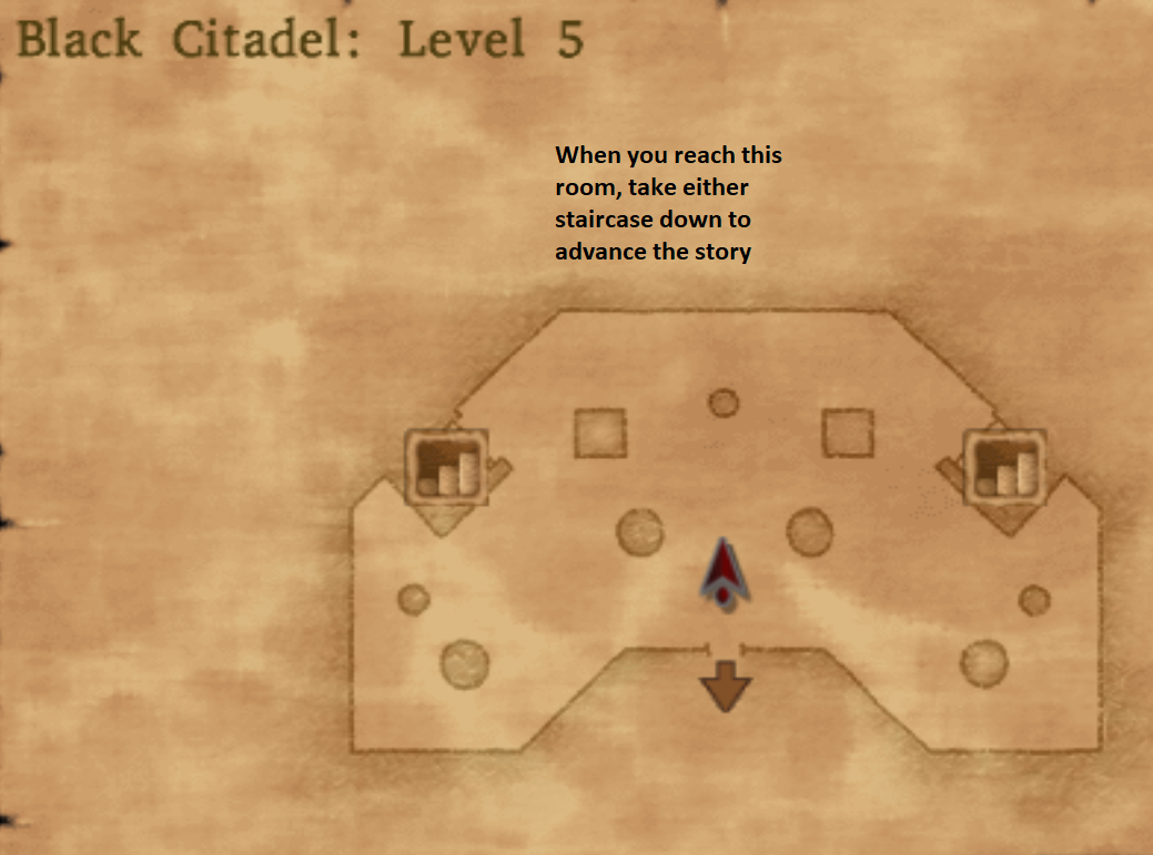 Map of Black Citadel Level 5